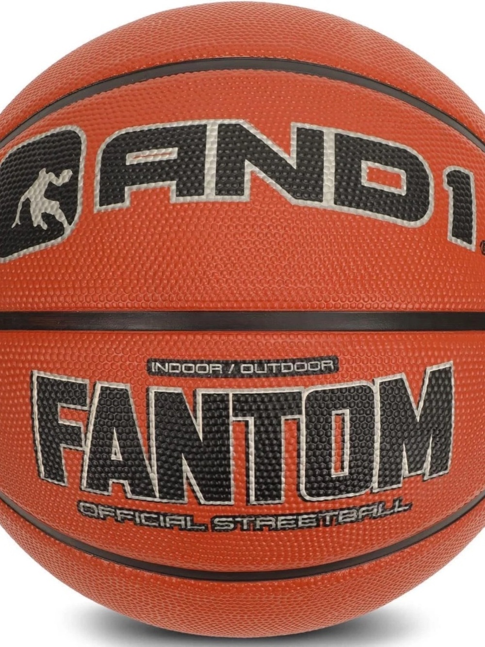 AND1 Fantom Rubber Basketball: Official Regulation Size 7 (29.5 Inches)